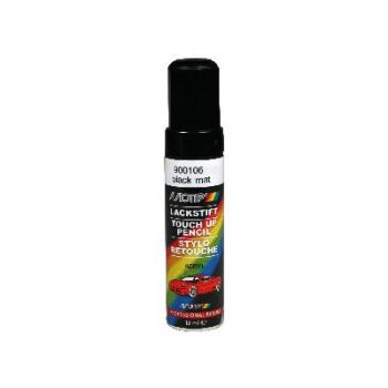 MOTIP MUST MATT AKRÜÜLVÄRV PINTSELPUDEL 12ML
