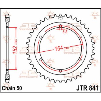 Tagumine hammasratas JT 42T 530