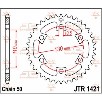 Tagumine hammasratas JT 40T