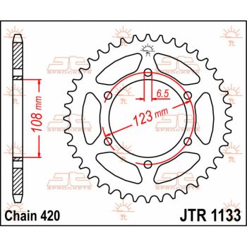 Tagumine hammasratas JT 53T 420