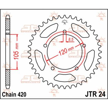 Tagumine hammasratas JT 51T 420