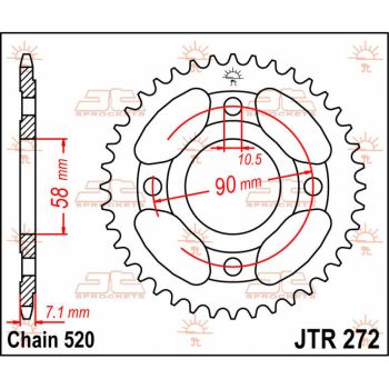 Tagumine hammasratas JT 31T 520
