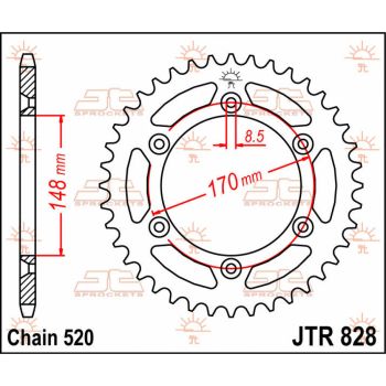 Tagumine hammasratas JT 48T 520