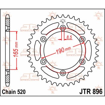 Tagumine hammasratas JT KTM 50T