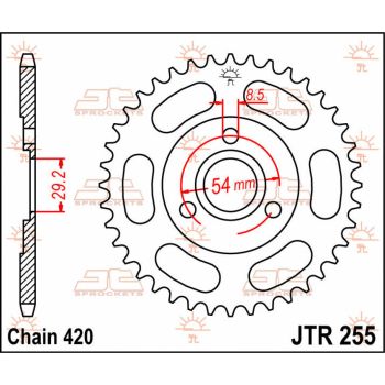 Tagumine hammasratas JT 35T 420