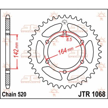 Tagumine hammasratas JT 46T 520