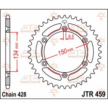 Tagumine hammasratas JT 52T 428