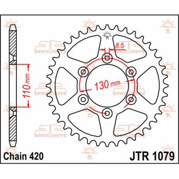 Tagumine hammasratas JT 62T 420