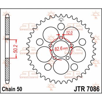Tagumine hammasratas JT 48T 530
