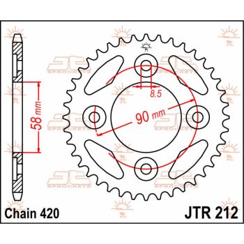 Tagumine hammasratas JT 37T