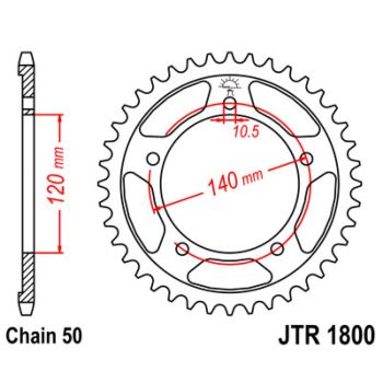 SPROCKET REAR 530 47T