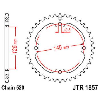 SPROCKET REAR 520 36T