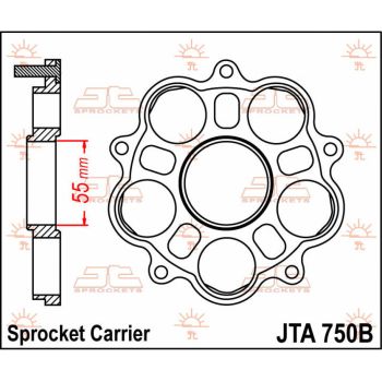 SPROCKET CARRIER DUCATI ALU