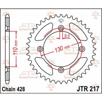 Tagumine hammasratas JT 50T