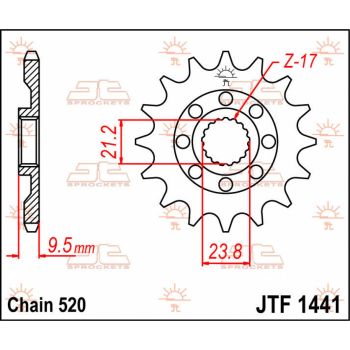Esimene hammasratas (veohammasratas) JT SUZUKI 15T Isepuhastuv