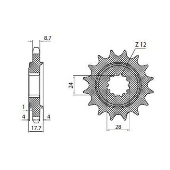 DRIVE SPROCKET 530 17T