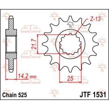Esimene hammasratas (veohammasratas) JT 15T 525