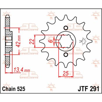 Esimene hammasratas (veohammasratas) JT 16T 525