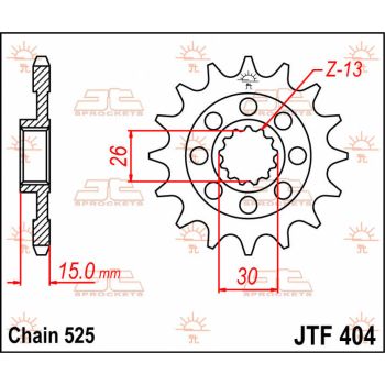 Esimene hammasratas (veohammasratas) JT  C/S S1000 17T Isepuhastuv