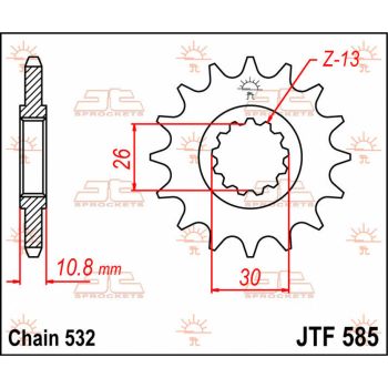 Esimene hammasratas (veohammasratas) JT 17T 532