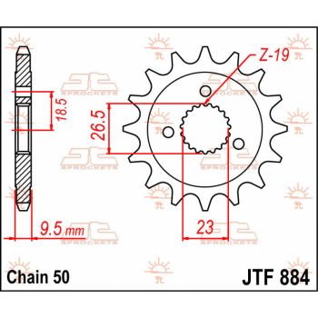 Esimene hammasratas (veohammasratas) JT 21T 530