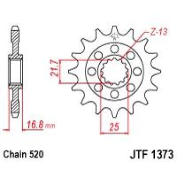 Esimene hammasratas (veohammasratas) JT  CS 16T Isepuhastuv