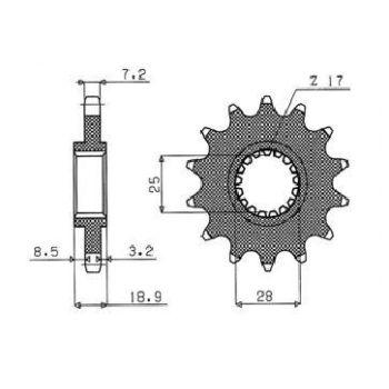 DRIVE SPROCKET 525 15T