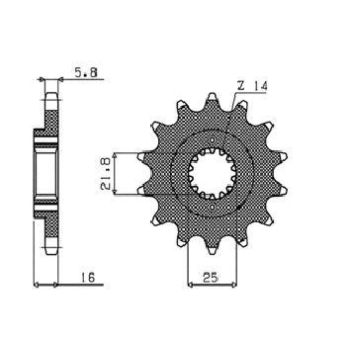 DRIVE SPROCKET 520 14T