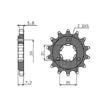 DRIVE SPROCKET 520 16T