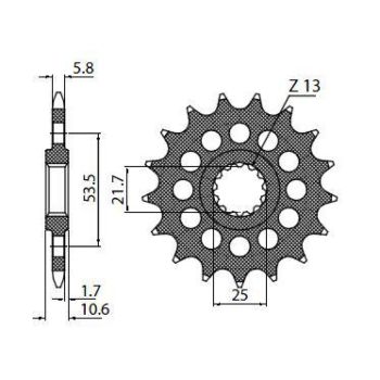 DRIVE SPROCKET 520 18T