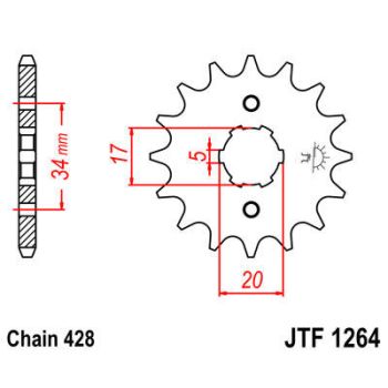 SPROCKET FRONT 428 14T