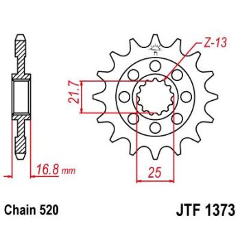 SPROCKET FRONT 520 15T