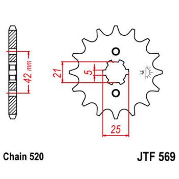 SPROCKET FRONT 520 18T