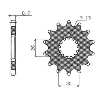 DRIVE SPROCKET 530 17T