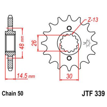 SPROCKET FRONT 18T 530 RU