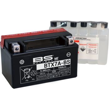 BS Battery  BTX7A-BS MF (cp) Maintenance Free