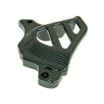 front sprocket cover carbon look for Minarelli AM, Generic, KSR-Moto, Keeway, Motobi, Ride, 1E40MA, 1E40MB