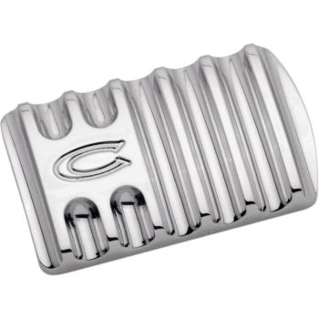 PEDAL BRAKE FINNED CHROME