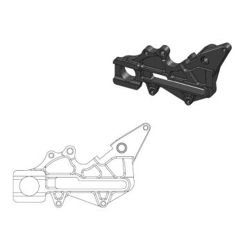 ADAPTER OVERSIZE 240MM BK