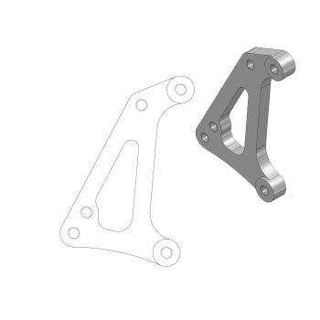 ADAPTER SUPERMOTO 320MM