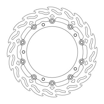 FLAME RIGHT FRONT DISC BMW