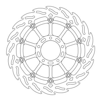 FLAME RIGHT FRONT DISC DUCATI