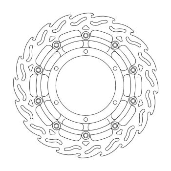 FLAME LEFT FR DISC YAMAHA