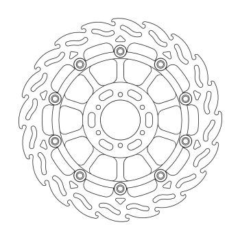 FLAME RIGHT DISC HONDA