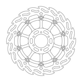 FLAME RIGHT DISC HONDA