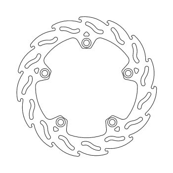 BRAKE DISC FIX FLAME REAR