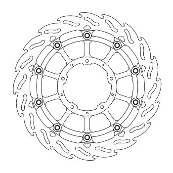 BRAKE DISC FLAME FRONT R