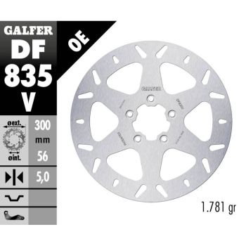 BRAKE DISC FIXED ROUND