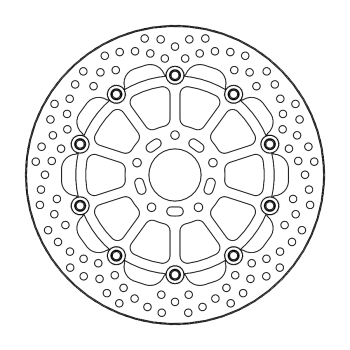 BRAKE DISC HALO FLOAT FRONT
