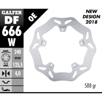 BRAKE DISC WAVE FIXED